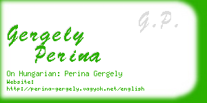 gergely perina business card